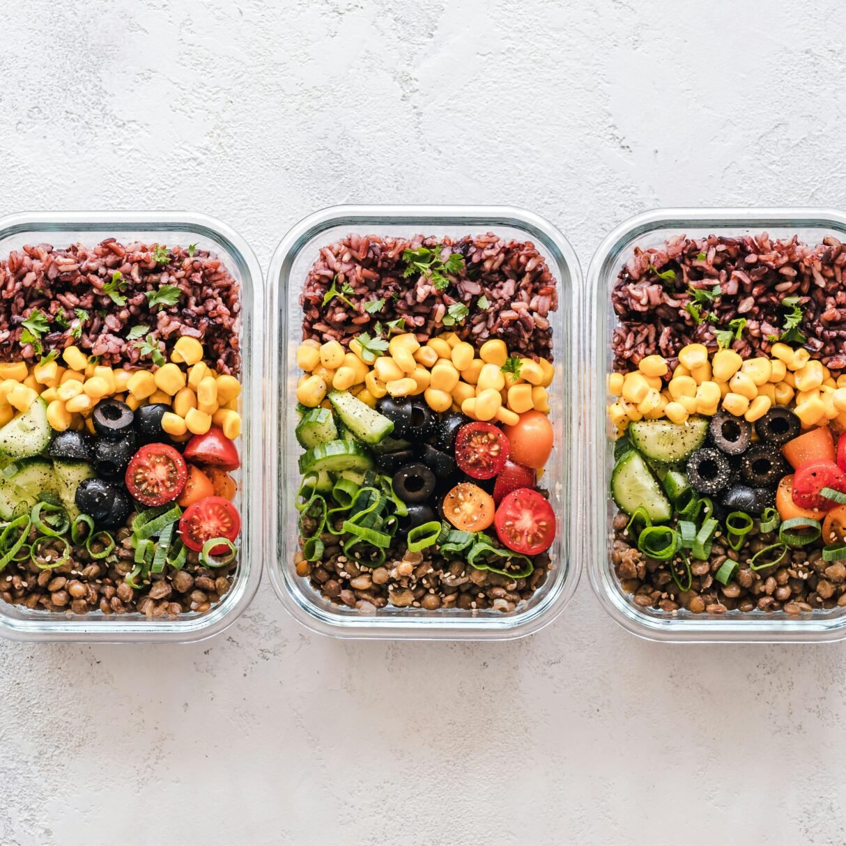 Flat Lay Photography of Three Tray of Foods