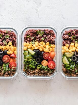 Flat Lay Photography of Three Tray of Foods