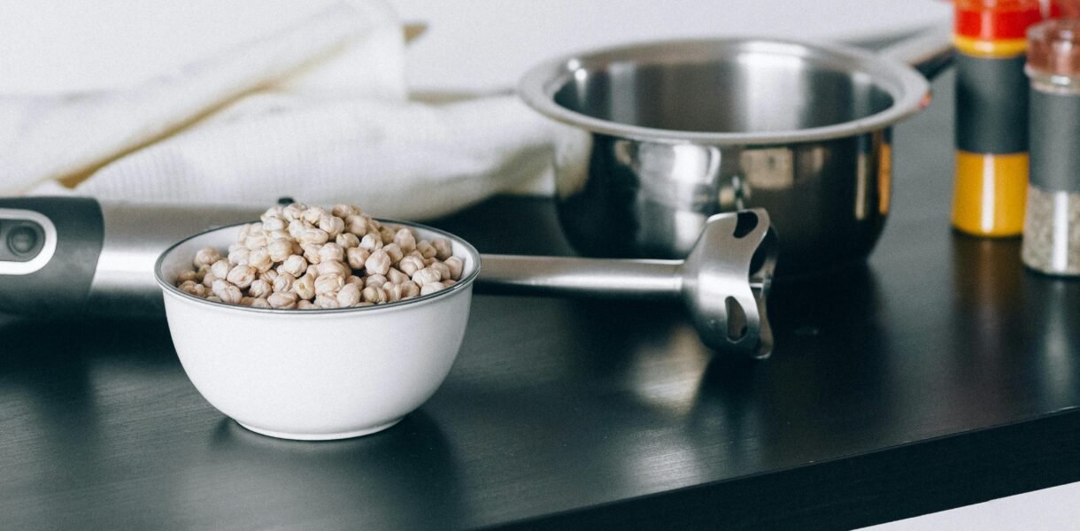 White Ceramic Bowl on Black Table